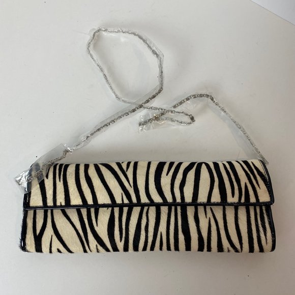 Aldo Faux Zebra Hair Clutch Purse - Picture 4 of 6